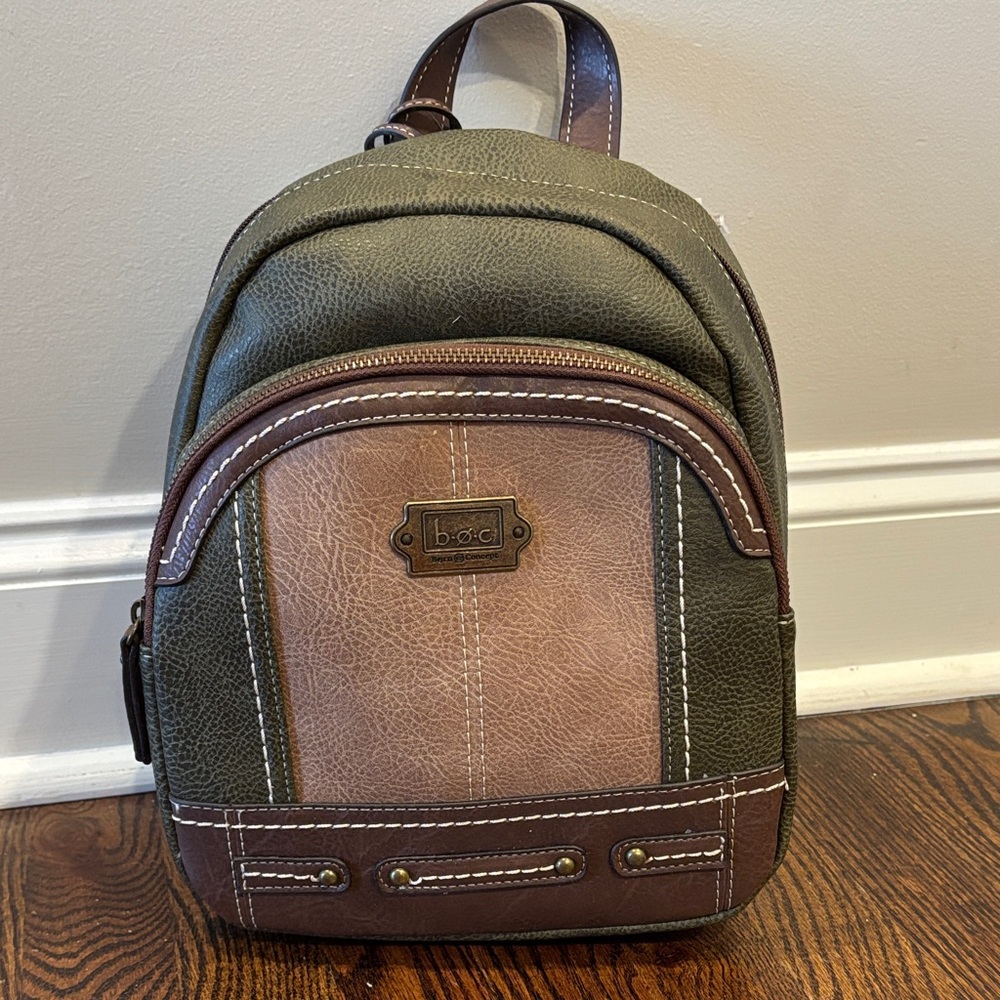 NEW b.o.c. Olive Green Backpack Purse!